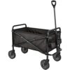 Outdoor Utility Wagon with Cover Bag, Black