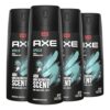 AXE Apollo Body Spray Deodorant for Men, Sage & Cedarwood, Aluminum-Free, 4 oz (Pack of 4)