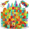 Magnetic Tiles Building Set with 2 Cars - 100PCS Educational Toy for Kids