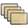Silicone Non-Stick Baking Mat Set of 4, Beige/Gray, 16.5" x 11.6"