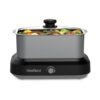 West Bend 5-Quart Slow Cooker with Travel Lid and Carrying Case