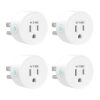 Smart Plug 4-Pack, Mini Wifi Outlet Compatible with Alexa and Google Home