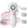Facial Cleansing & Exfoliator Brush Set with Travel Case and 3 Brush Heads