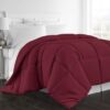 Beckham Hotel Collection King/Cal King Comforter - Goose Down Alternative - Burgundy