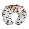 Boppy Tummy Time Prop with Teething Toys, Black and White Rainbows, Smaller Size