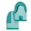 KitchenAid Two-Tone Non-Slip Mini Oven Mitt Set, Aqua Sky, 5.5"x8", 2 Pieces