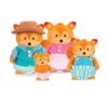 Li'l Woodzeez Fox Family Set - Tippytail Foxes with Storybook - 5pc Toy Set
