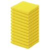 Homaxy Cotton Terry Dish Cloths, 12-Pack, Yellow