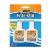 BIC Wite-Out Quick Dry Correction Fluid - 2 Pack