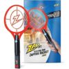 ZAP IT! Electric Bug Zapping Racket Mini - Rechargeable Bug Zapper - Red