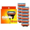 Gillette Fusion5 Razor Blade Refills for Men - 12 Pack