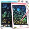 Hockvill LCD Writing Tablet 2 Pack, 8.8 Inch Learning Toy for Kids, Drawing Pad Doodle Board, Travel Essentials, Christmas Birthday Gift
