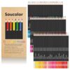 Soucolor 72-Color Colored Pencils for Adult Coloring Books