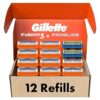 Gillette Fusion5 Men's Razor Blade Refills, Holiday Gifts for Men, 10 Count + Fusion5 ProGlide Razor Blade Refills - 2 Count | One Pack of 12 Refills