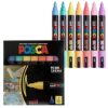 Posca Paint Markers Set - 7 Pastel Colors, Medium 5M Tip, Reversible | Art Supplies & Fabric Markers