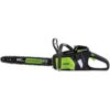 Greenworks 80V 18" Brushless Cordless Chainsaw (Great for Tree Felling, Limbing, Pruning, and Firewood) / 75+ Compatible Tools), Tool Only, Black & Green