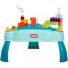 Little Tikes Build & Splash Water Table with 25 Piece Accessories - Wet/Dry Play, Indoor/Outdoor with Removeable Grow-with-Me Legs