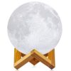 Moon Lamp Night Light with Stand - USB Rechargeable - 4.7 inch