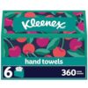 Kleenex Disposable Paper Hand Towels, 6 Boxes, 360 Total Tissues