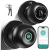 Fingerprint Door Lock with App Control, Keyless Entry for Home & Office