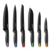 Cuisinart Ceramic Coated Cutlery Set with Color End Caps, 7 Pieces