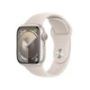 Apple Watch Series 9 Smartwatch 41mm GPS with Starlight Aluminum Case and Sport Band - Fitness Tracker, ECG Apps, Retina Display, Water Resistant