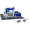 Matchbox Toy Cars Playset - Police Station Dispatch, Helicopter & Ford Car