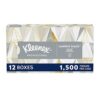 Kleenex® Professional Facial Tissues, Bulk (03076), 2-Ply, White, Flat Facial Tissue Boxes for Business, Convenience Case (125 Tissues/Box, 12 Boxes/Case, 1,500 Tissues/Case)