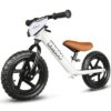 Toddler Balance Bike for Ages 2-5 Years - 12 Inch Push Bicycle with Customize Plate and Stickers