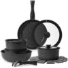 Cookware Set with Detachable Handle, Nonstick, Oven Safe - 15 Pieces