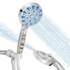 Filtered Shower Head with Handheld, 8+2 Mode Filtered Shower Head for Hard Water, High Pressure with 6Ft Hose - Detachable Head for Tub & Tile Cleaning