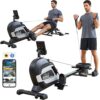 Pooboo Magnetic Rowing Machine with 360 LB Weight Capacity and Tablet Holder - Home Rower