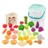 Foodie Fun Pretend Play Food & Board Book Set - 32 Pieces - Educational Toy for Toddlers