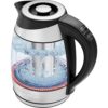 Chefman Electric Kettle with Temperature Control, Glass Tea Kettle, 1.8 Liters