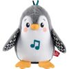 Fisher-Price Baby Tummy Time Toy Flap & Wobble Penguin, Plush with Music & Motion for Sensory Play Newborns Ages 0+ Months