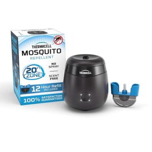 Thermacell E-Series Rechargeable Mosquito Repeller with 20’ Mosquito Protection Zone; Bug Spray Alternative; Scent Free