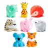 Wild Animal Bath Toy Squirts, 8 Pack