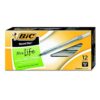BIC Round Stic Xtra Life Ballpoint Pens, Black, 12-Pack