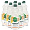 Seventh Generation Dish Liquid Soap, Clementine Zest Lemongrass, 6-Pack, 19 oz