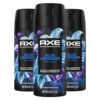 AXE Fine Fragrance Collection Deodorant Body Spray for Men Blue Lavender 3 Count 4 oz