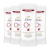 Dove 0% Aluminum Deodorant 24 Hours Odor Protection Pomegranate+Lemon Verbena With ¼ Moisturizers and 0% Alcohol, 2.6 Ounce (Pack of 4)