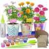 Stoneware Flower Gardening Kit for Kids - Easter Gift - Ages 6-12