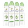 Dove Advanced Care Antiperspirant Deodorant Dry Spray Cool Essentials, 4 Count, 3.8 oz
