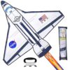Airplane/Spaceship Kite for Kids and Adults with 262.5 ft Kite String