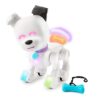 Interactive Robot Dog Toy with LED Lights, Sounds, Reactions, App Connected (Ages 6+)