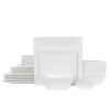 Classic Square Dinnerware Set for 6 - Off White
