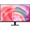 SAMSUNG 27-Inch ViewFinity S7 (S70D) Series 4K UHD High Resolution Monitor with HDR10, Multiple Ports, Easy Setup Stand, Advanced Eye Care, LS27D702EANXGO, 2024
