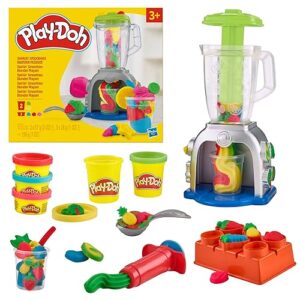Play-Doh Swirlin' Smoothies Toy Blender Playset, Play Kitchen Appliance Set, Kids Arts & Crafts, Preschool Play Food Toys, for Girls & Boys, Ages 3+