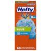 Hefty Blue Trash Bags, 13 Gallon, 60 Count