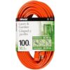 Outdoor Extension Cord, 100 Ft, 16 Gauge, 3 Prong, Orange